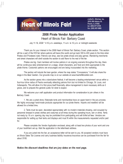 2008 Pirate Vendor Application Heart of Illinois Fair: Barbary Coast
