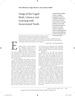 Songs of the Caged Birds: Literacy and Learning with