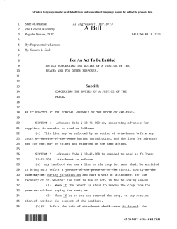 HB1870 - Arkansas General Assembly