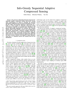Information Theoretic Sequential Adaptive