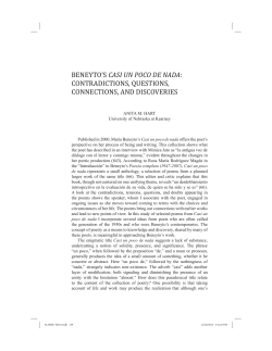 Mar&iacute;a Beneyto: &ldquo;La poes&iacute;a&rdquo;