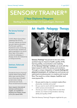 the Sensory Training&reg; Institute