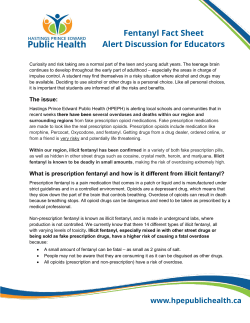 Fentanyl Fact Sheet Alert Discussion for Educators