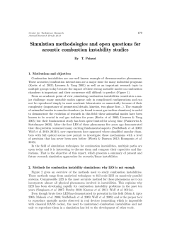 Simulation methodologies and open questions for acoustic