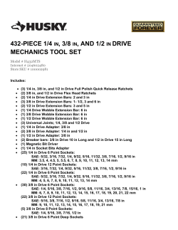 432-PIECE 1/4 IN, 3/8 IN, AND 1/2 IN DRIVE MECHANICS TOOL SET
