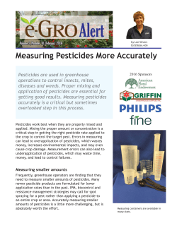 Measuring Pesticides More Accurately - e-GRO