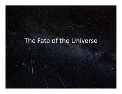 The Fate of the Universe