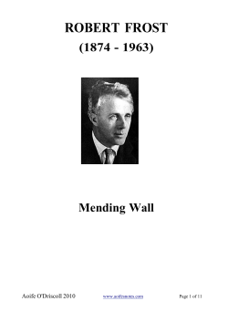 Frost - Mending Wall