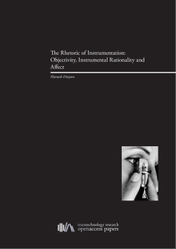 The Rhetoric of Instrumentation