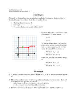 Coordinates Homework 5 3 OM(5,3) N