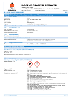 D-SOLVE GRAFFITI REMOVER - Selden Research Limited