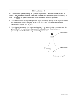 Spring 2015 Fluid Mechanics &ndash; 2 A 5.0