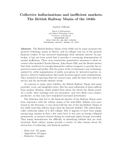The British Railway Mania of the 1840s