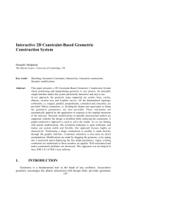 Interactive 2D Constraint-Based Geometric Construction