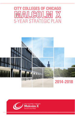 Malcolm X College`s 5-Year Strategic Plan