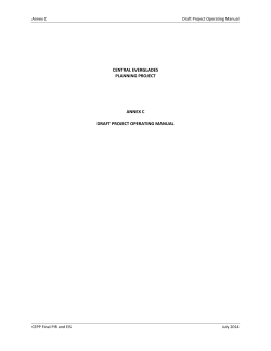 CEPP Final PIR Annex C - Draft Project Operating Manual