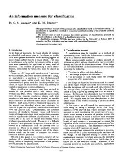 An information measure for classification