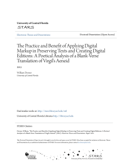 The Practice and Benefit of Applying Digital Markup in