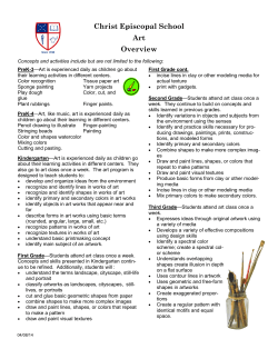 Christ Episcopal School Art Overview