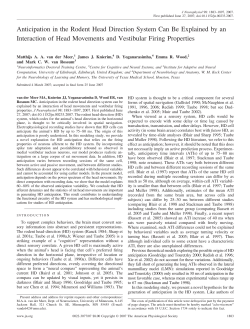 Anticipation in the Rodent Head Direction System Can Be Explained