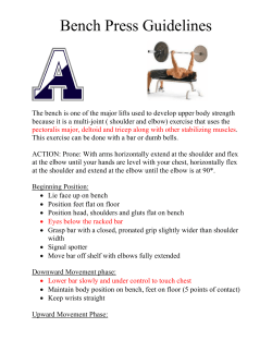 Bench Press Guidelines