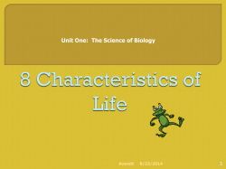8 Characteristics of Life