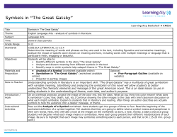 Symbols in &ldquo;The Great Gatsby&rdquo;