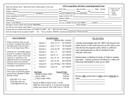 I hereby acknowledge that the YMCA will assume that either parent