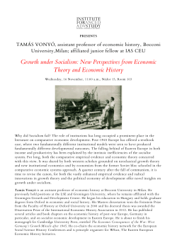 Growth under Socialism: New Perspectives from Economic Theory