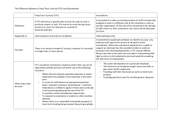 The Difference between an FTC and Secondment