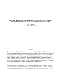 Interpreting Spanish Artifact Assemblages in the Mid