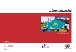 Regulatory and procedural barriers to trade in Kazakhstan