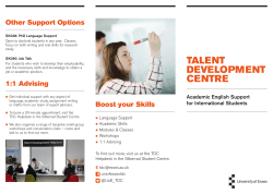 TALENT DEVELOPMENT CENTRE