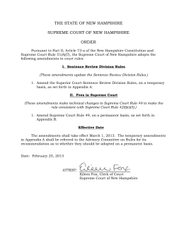 Order - New Hampshire Judicial Branch