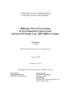 Differing Views of Uncertainty in Environmental Controversies
