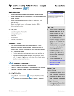 Teacher Notes PDF - TI Education