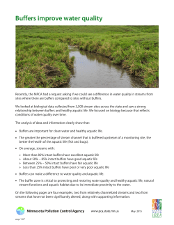 Buffers improve water quality - Minnesota Pollution Control Agency