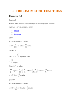 3 TRIGONOMETRIC FUNCTIONS