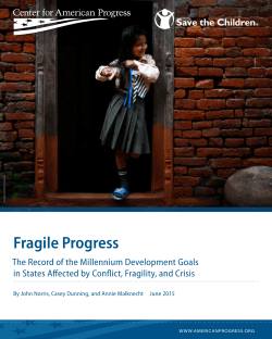 Fragile Progress - Save the Children