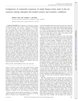 Comparison of contractile responses of single human motor units in