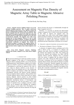 Assessment on Magnetic Flux Density of Magnetic Array