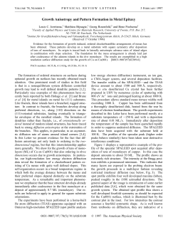 Growth Anisotropy and Pattern Formation in Metal Epitaxy