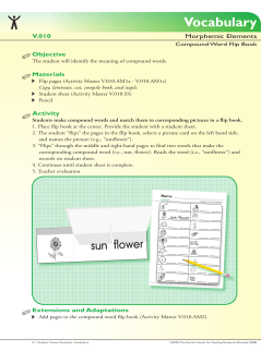 Compound Word Flip Book