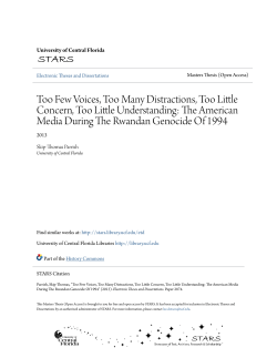 Too Few Voices, Too Many Distractions, Too Little Concern