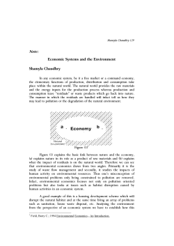 Note: Economic Systems and the Environment