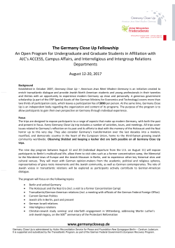 The Germany Close Up Fellowship