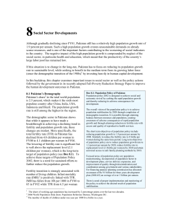 Social Sector Developments