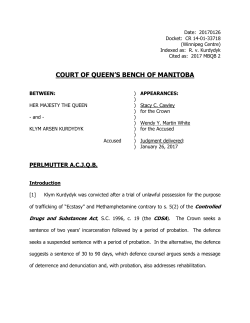 R. v. Kurdydyk - Manitoba Courts