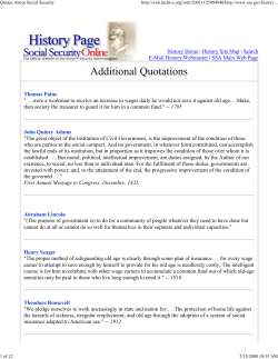 Quotes About Social Security