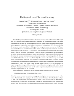 Finding truth even if the crowd is wrong